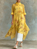 Marisol | Ensemble Deux Pièces Robe Midi Fleurie, Mélange Polyester