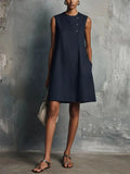 Juliet - Sleeveless Button Mini Dress