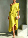 Sienna - Elegant One Shoulder Dress