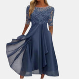 Aurora - Elegant Lace Midi Dress