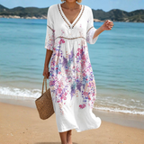 Lightweight and Airy Floral Beach Dress