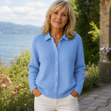 Beatrix - Collared Knit Cardigan
