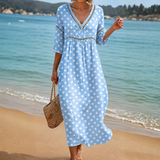 Soft Polka Dot Beach Dress