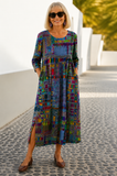 Eliana | Printed Midi Dress