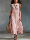 Sylvia - Sleeveless Flowy Maxi Dress