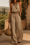 Odelisse – Mediterranean Trapani Halterneck Jumpsuit