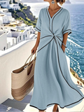 Moria - Elegant Dress with a Flattering Waist and Festive Charm