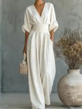 ORNELLA | FLUID LONG JUMPSUIT WITH PRINT