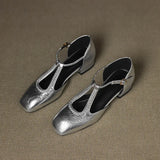 Estelle | Retro Leather Flats