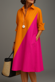 Mireille | Colour-Block Midi Dress