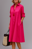 Yvonne | Relaxed Collared Midi Dress