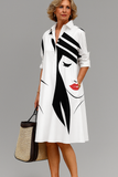 Margaret | Artistic Shirt Midi Dress