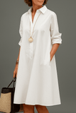 Lucille | Relaxed Collared Midi Dress