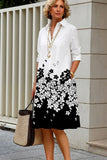 Aurelie | Floral Hem Shirt Dress