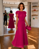 Zara - Classic Pleated Maxi Dress
