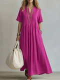 Rose - Flowing Pleated Summer Dress