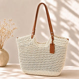 Merovia - Geometric Woven Tote Bag