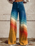 Amy - Elegant Retro Zigzag Pants