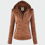 Gia - Leather Biker Jacket