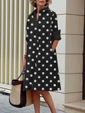 Prudence | Timeless Spotted Shirt Dress