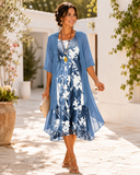 Nessa - Floral Layered Midi Dress