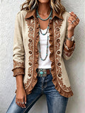 Dawncroft™ | Vintage Bohemian Floral Ruffled Jacket