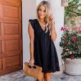 Polly - Sleeveless Pocket Mini Dress